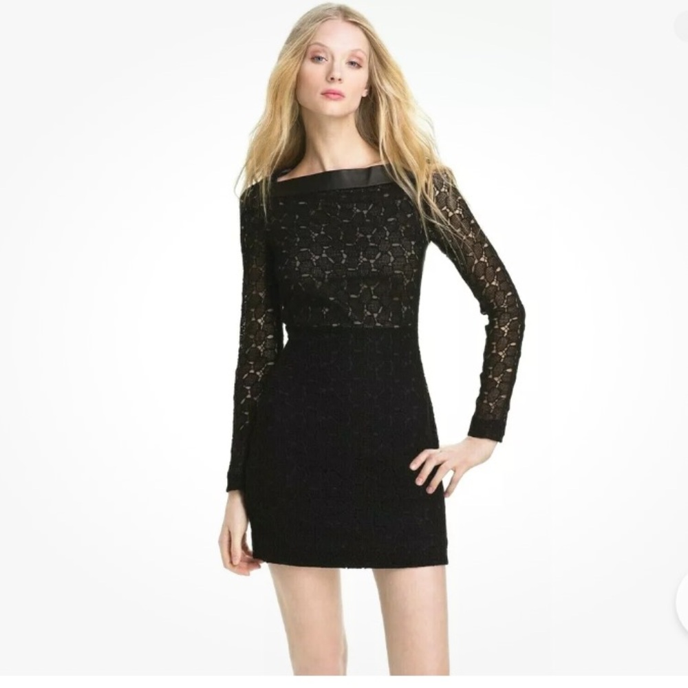Diane Von Furstenberg Sarita Pebble Lace Dress sz 10
